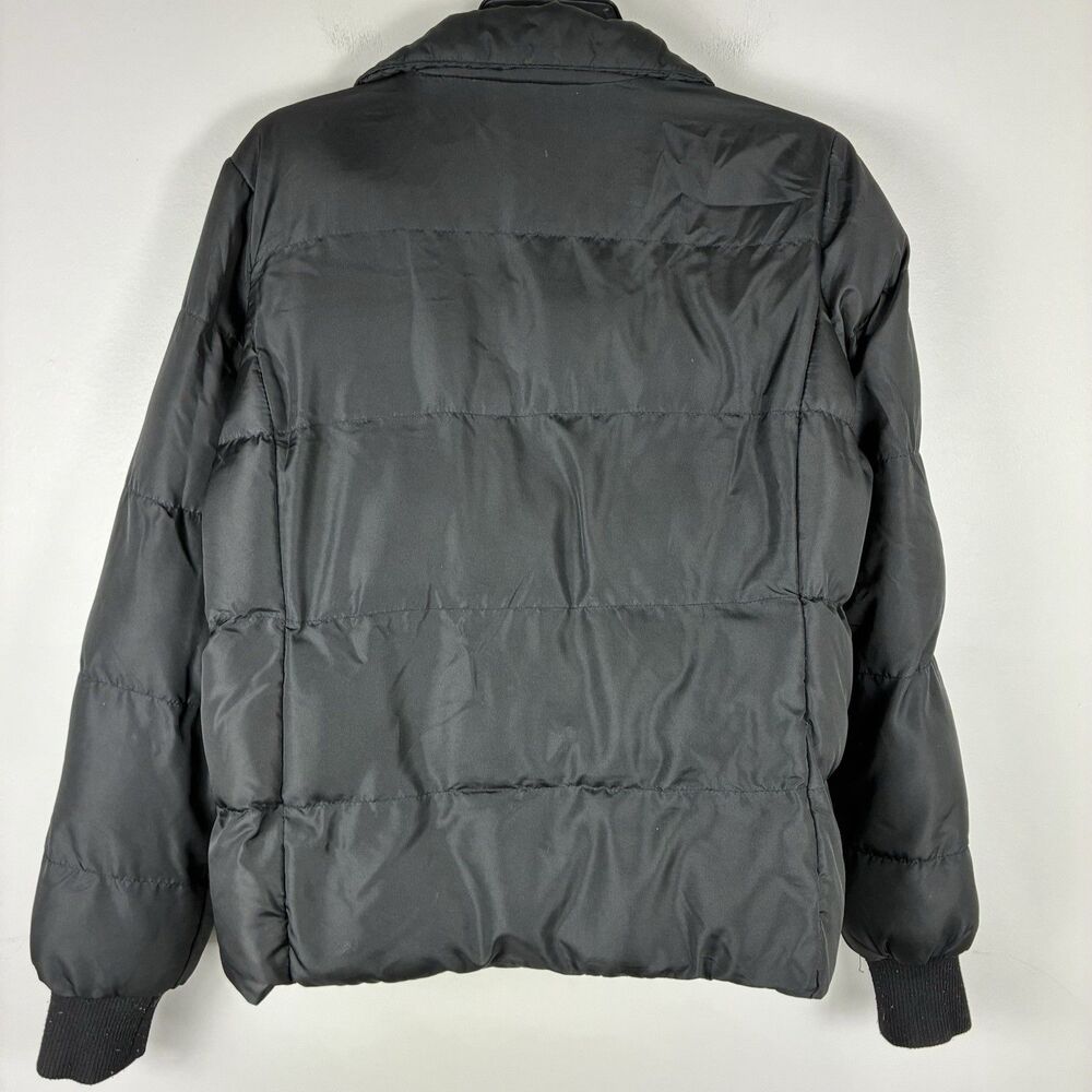 U.S. Polo Assn Girls Puffer Coat Jacket Black Purple Quilted XL /16 - Picture 4 of 7